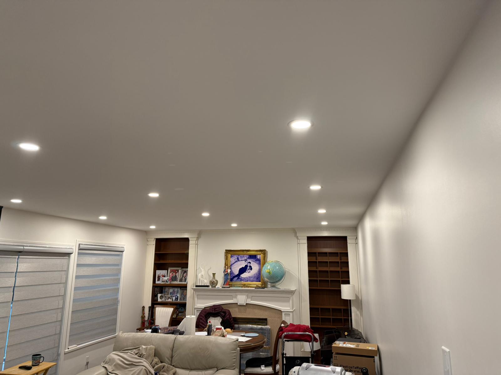 Ceiling Popcorn Removal & Smooth Finish in New Westminster